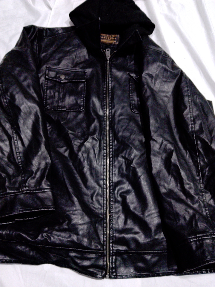 Arizona Leather Hooded Jacket