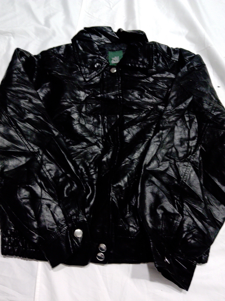 Unbranded Black Shiny Nylon Jacket