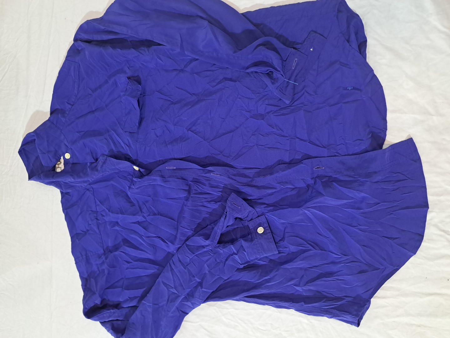 Blouse à manches longues Chausus bleu ro..