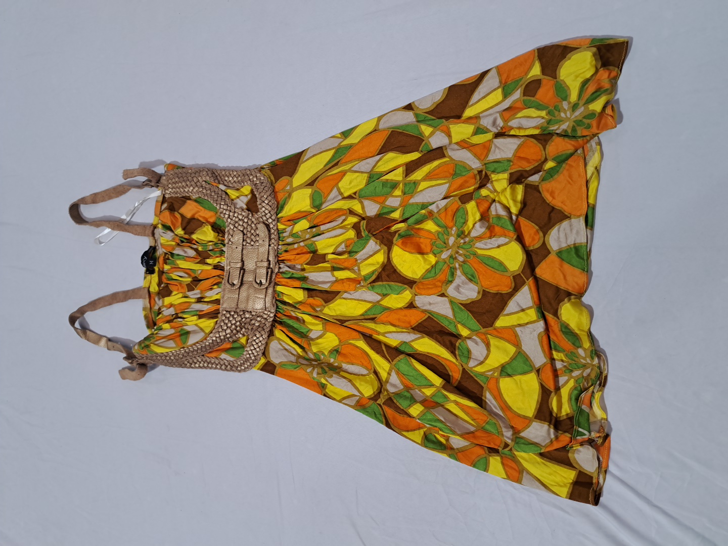 Robe mini imprimée multicolore Sky