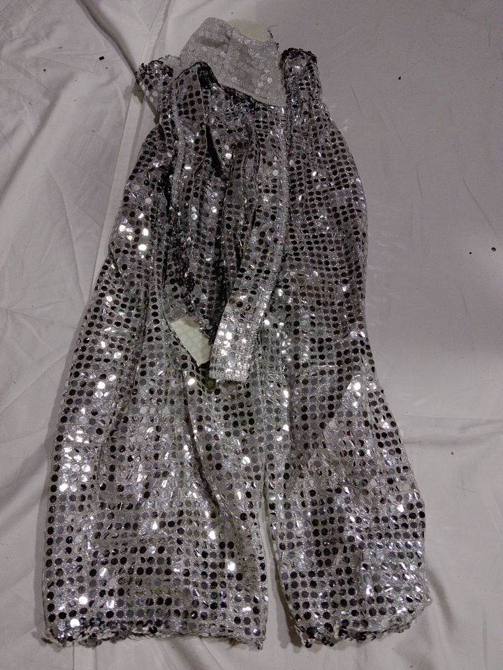 Unbranded Silber Pailletten Langjacke