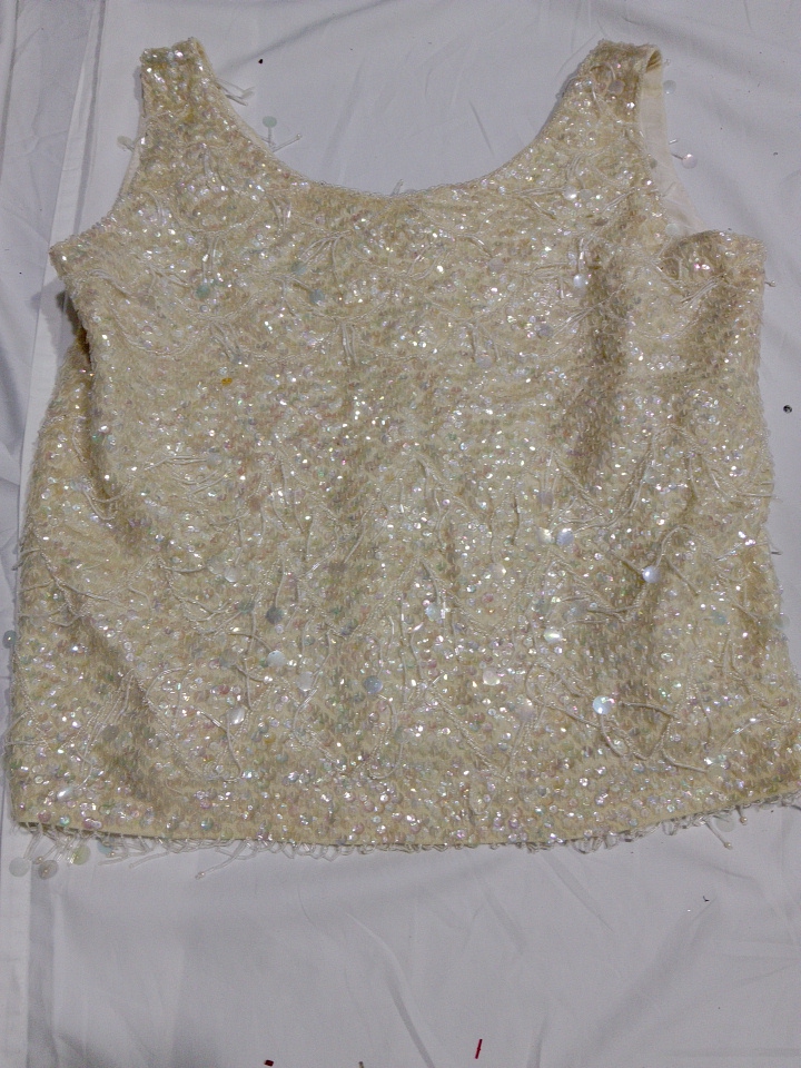 Lot de blouses pailletées - Non marqué & Blanc + N..