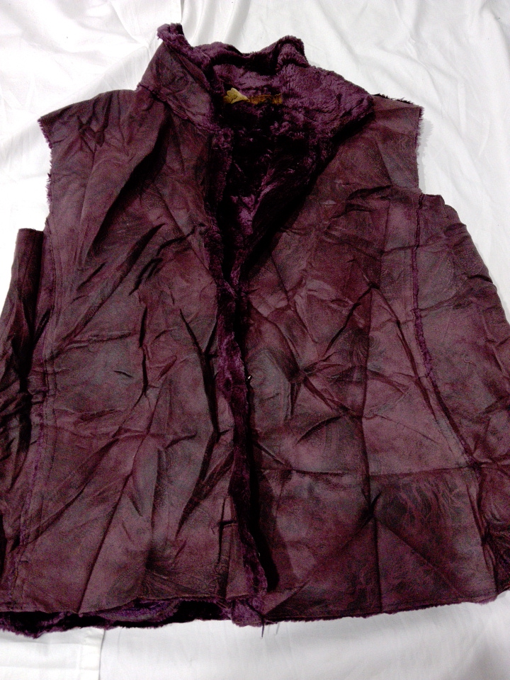 ディック・アイドル パープル ファー ウエストコート