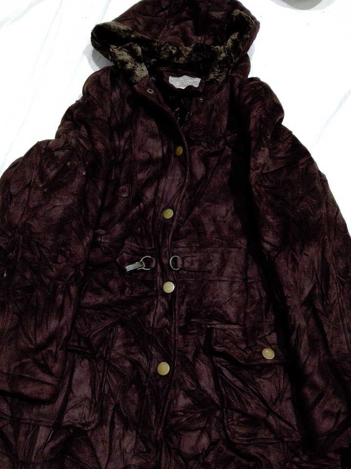 Croft & Barrow braune Kapuzenjacke