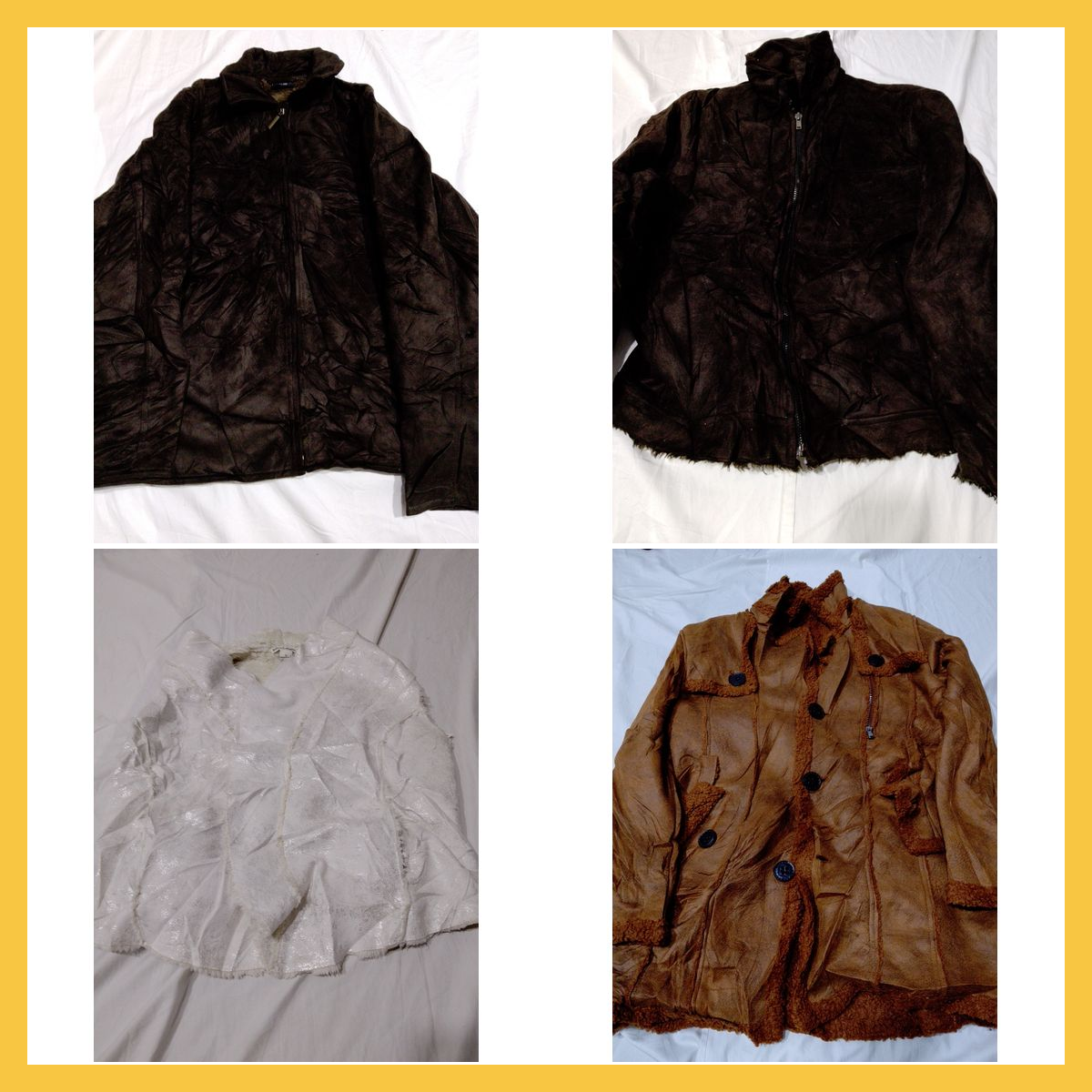 Ensemble de manteau en shearling et fourrure - Tel..