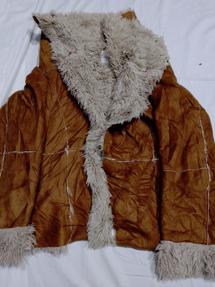 American Rag Cie Wildlederjacke mit Fellbesatz