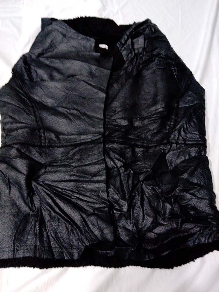 Veste en simili cuir noir Liz Claiborne