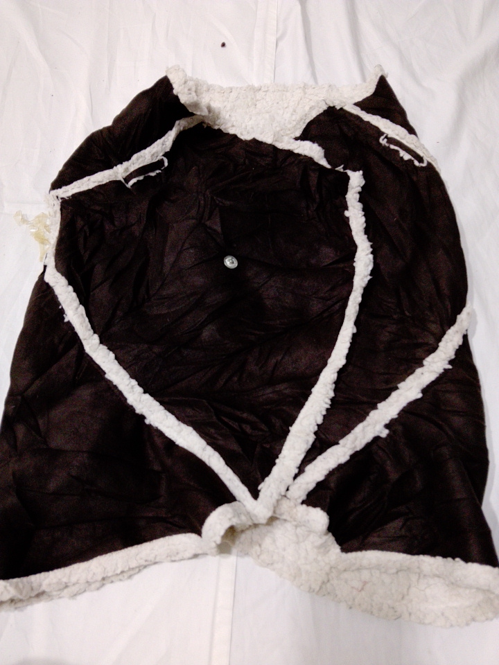 Gilet en fourrure marron