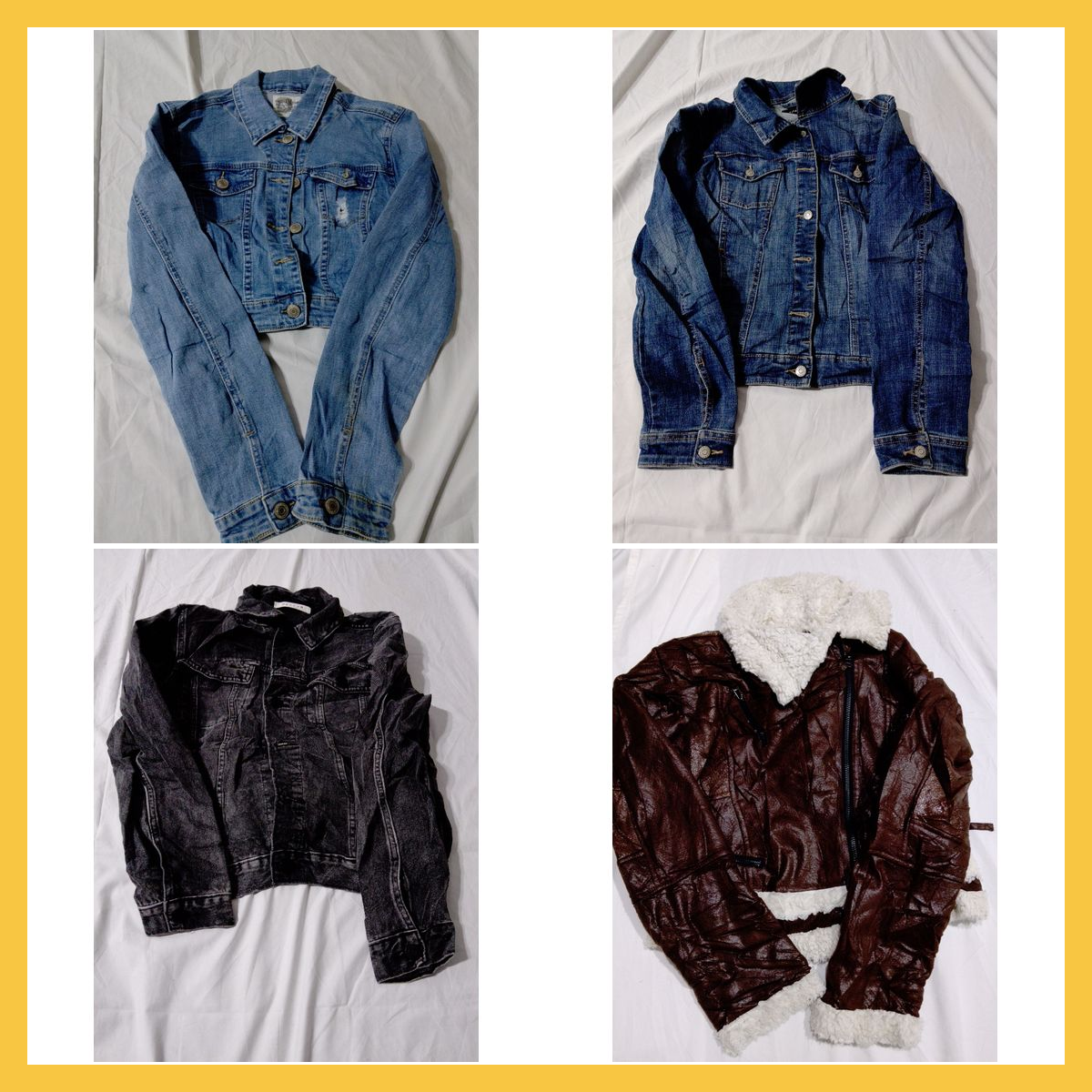 Ensemble Veste en Denim & Cuir - R Jeans, PacSun, ..