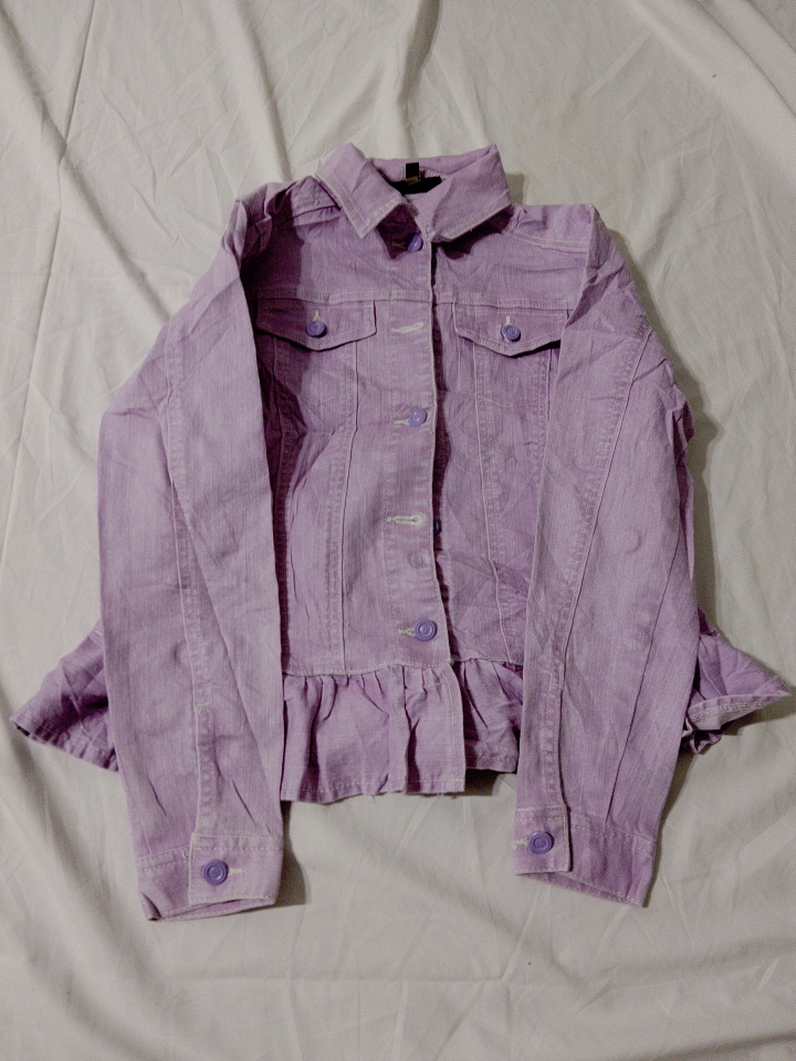 Mango Lila Jeansjacke