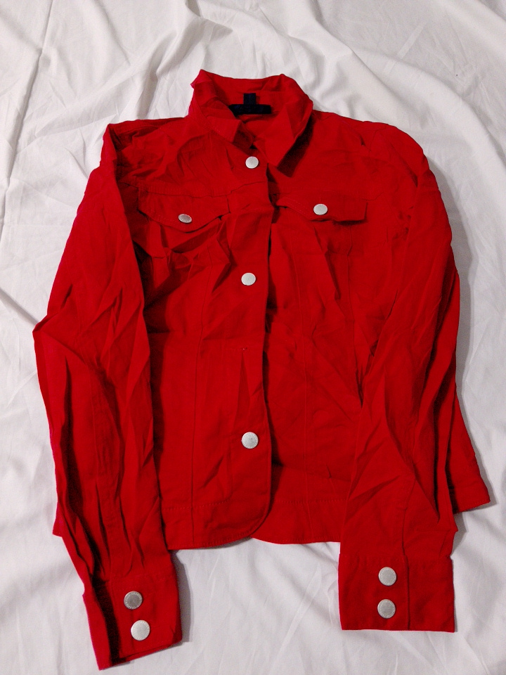 Charter Club Red Denim Jacket