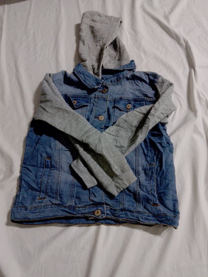 Soho Blue Denim Kapuzenjacke