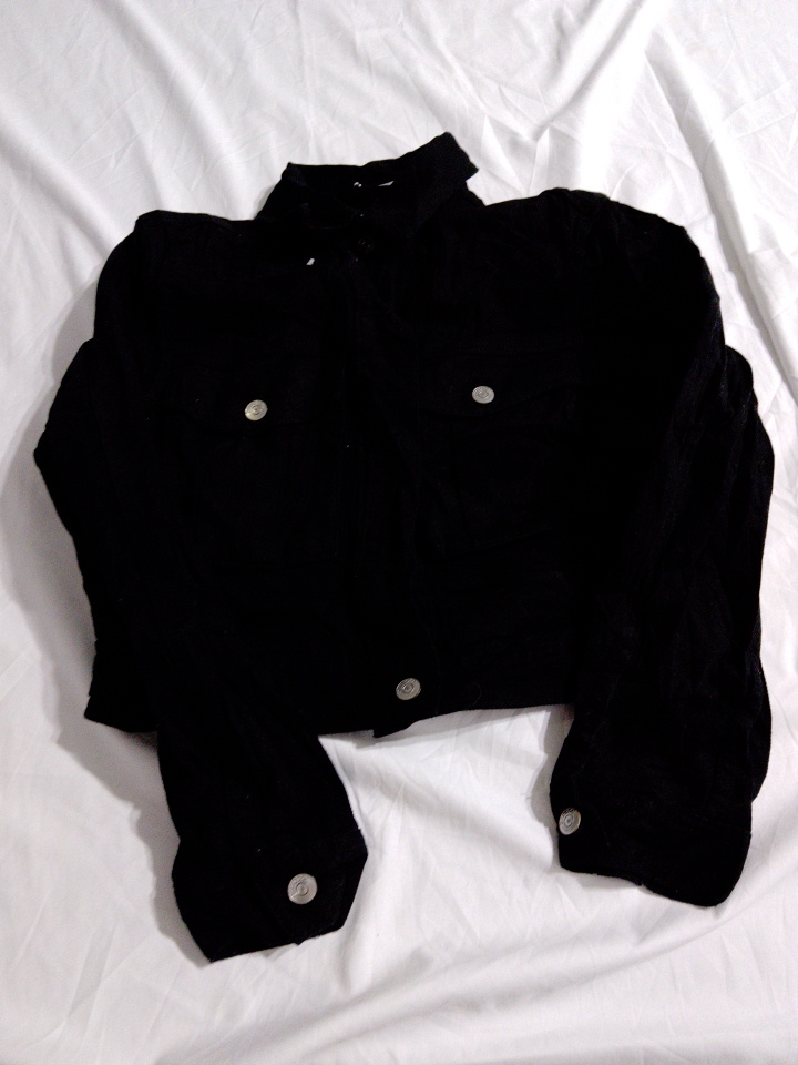 H&M Veste en denim cropped