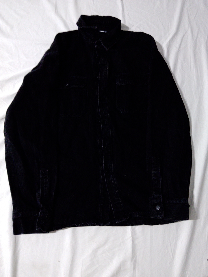 Veste en jean noir Fashion Nova