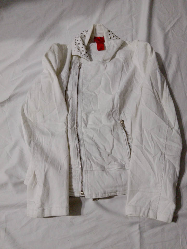 Veste zippée studded Cristina White