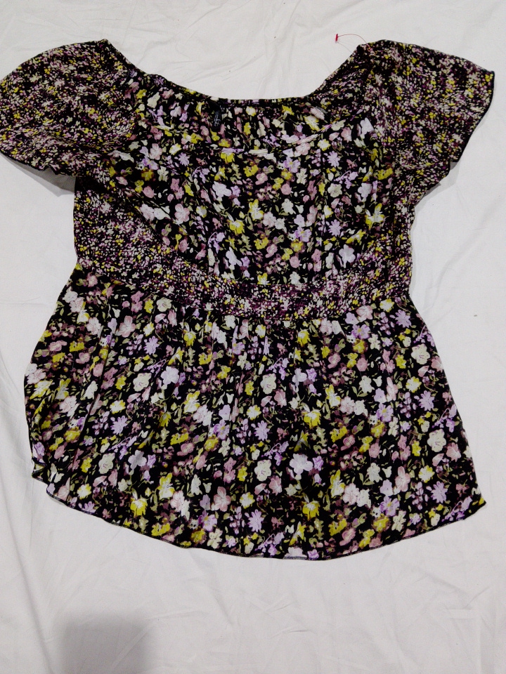 Printed Off-Shoulder Blouse