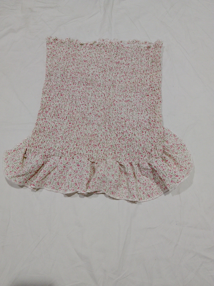 SHEIN Blusa de Tubo com Estampa e Faixas