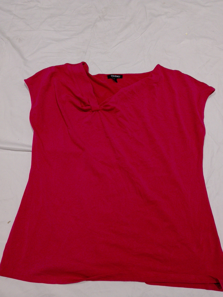 OZ & ALI Top Avvolgente Rosso Senza Maniche