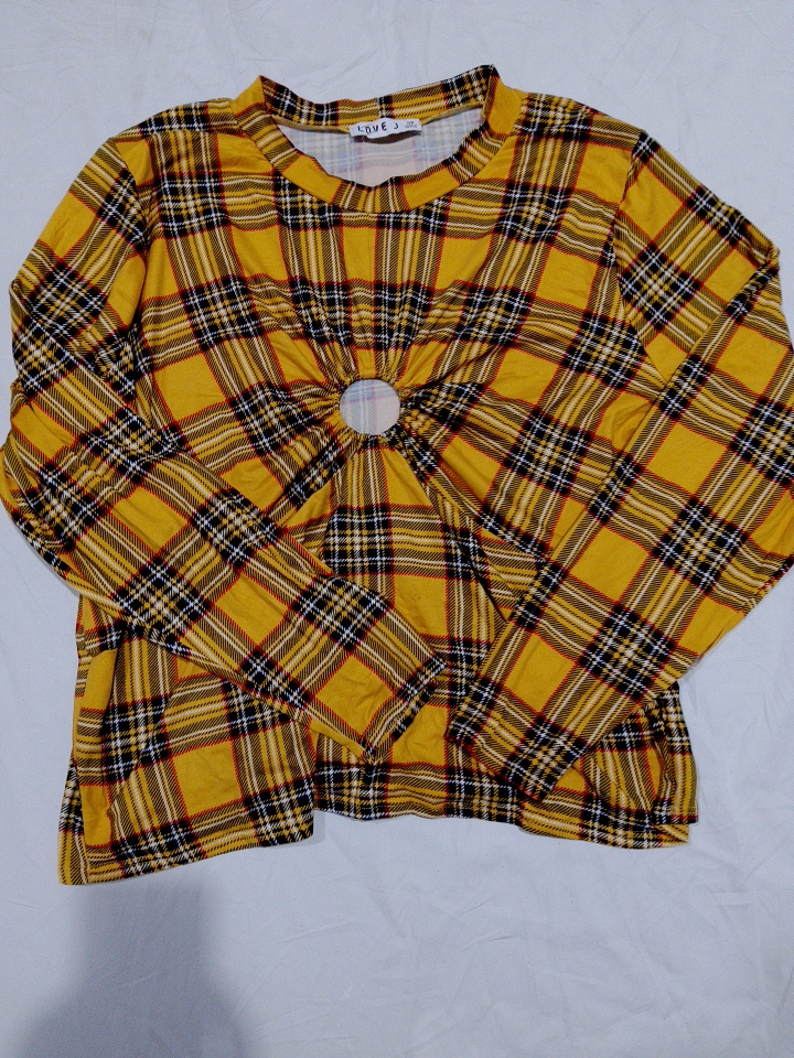 Love Plaid Long Sleeve Shirt