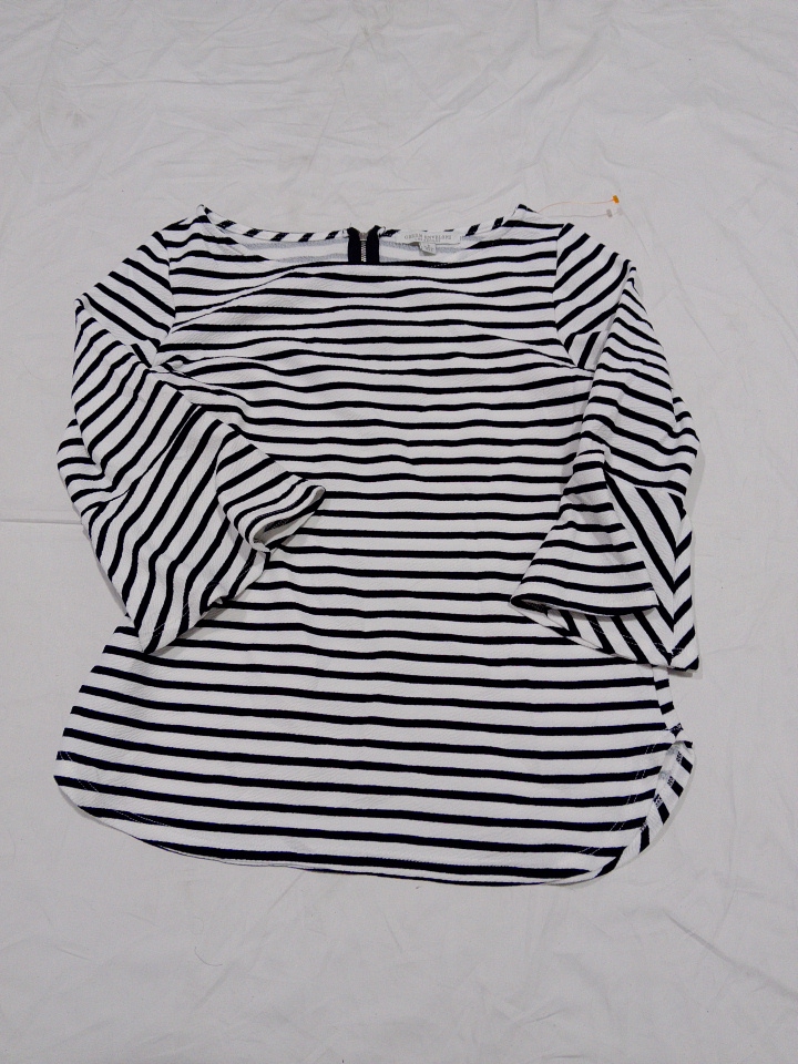 Green Envelope Striped Blouse