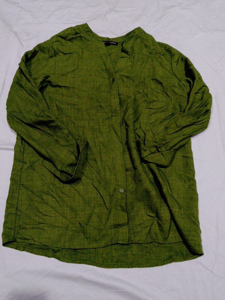 Zoe & Leelo Green Long Sleeve Blouse