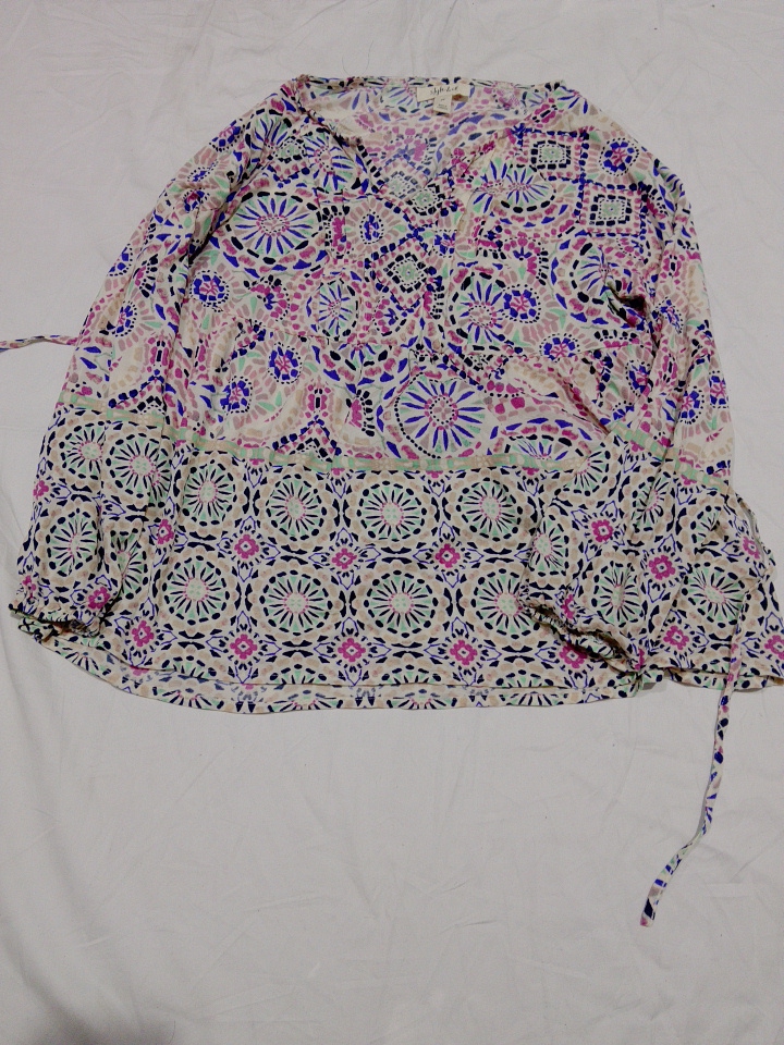 Style & Co Printed Wrap Blouse