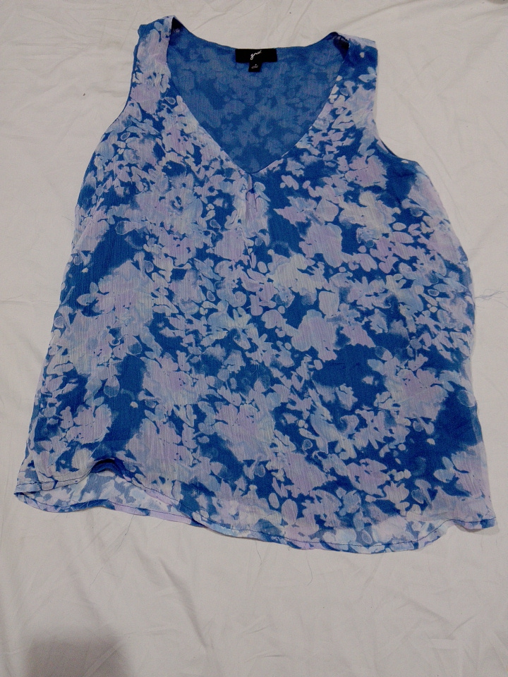 GNW Printed Sleeveless Blouse