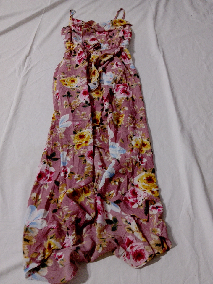 AC Floral Spaghetti Strap Maxi Dress