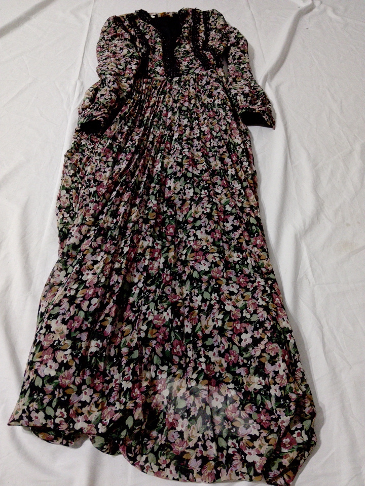 Robe maxi à imprimé floral