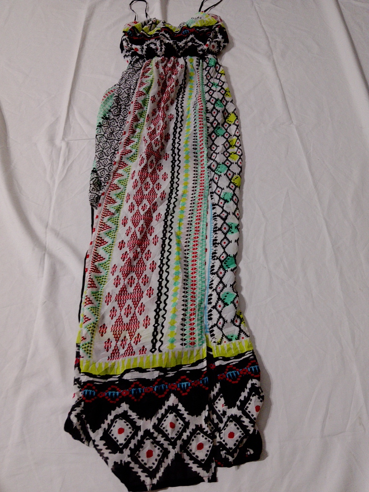 Mango Geometric Print Maxi Dress