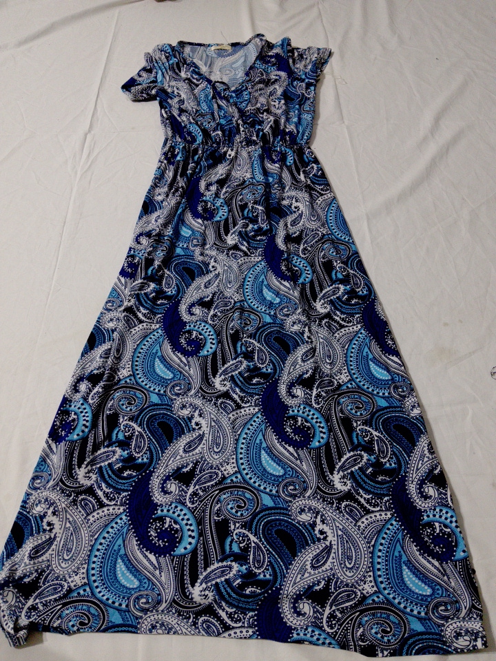 Ace Fashion Paisley Print Maxi Dress