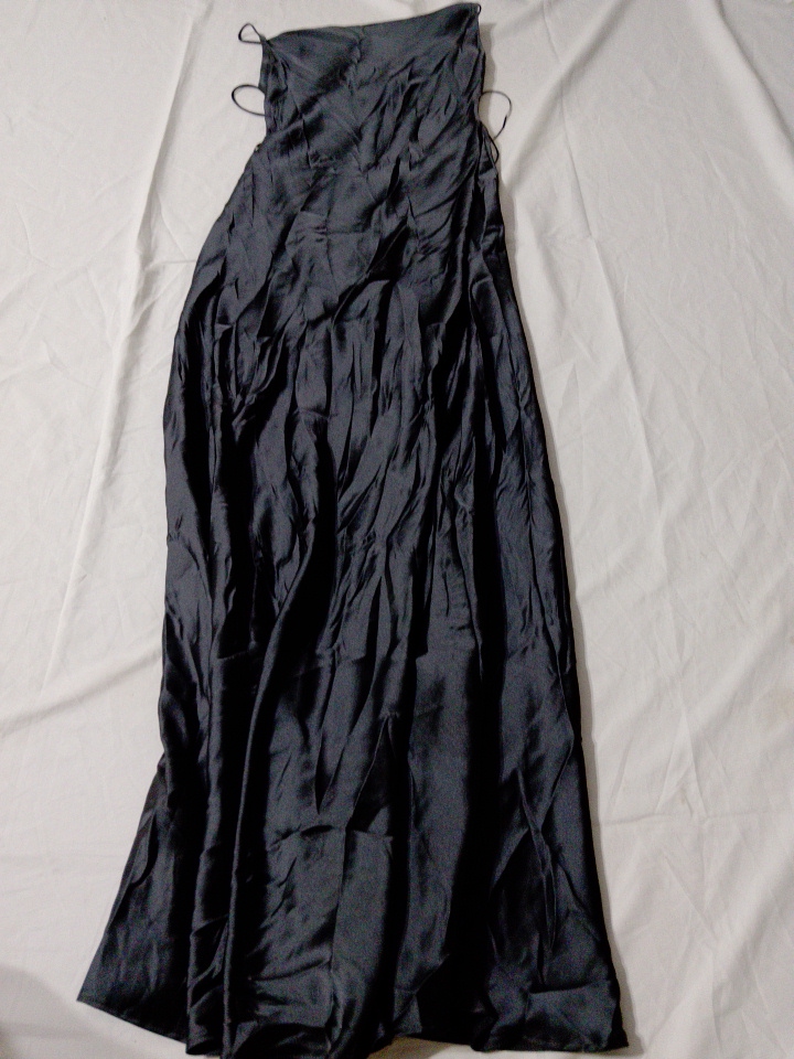 Zara Black Spaghetti Strap Maxi Dress