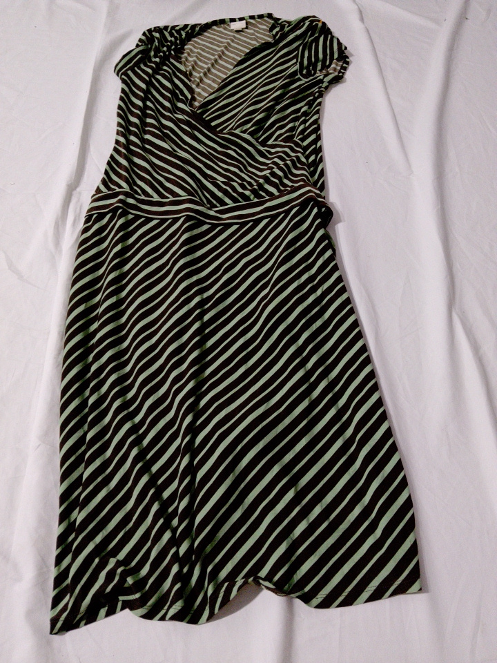 Merona Gestreiftes Wickelkleid