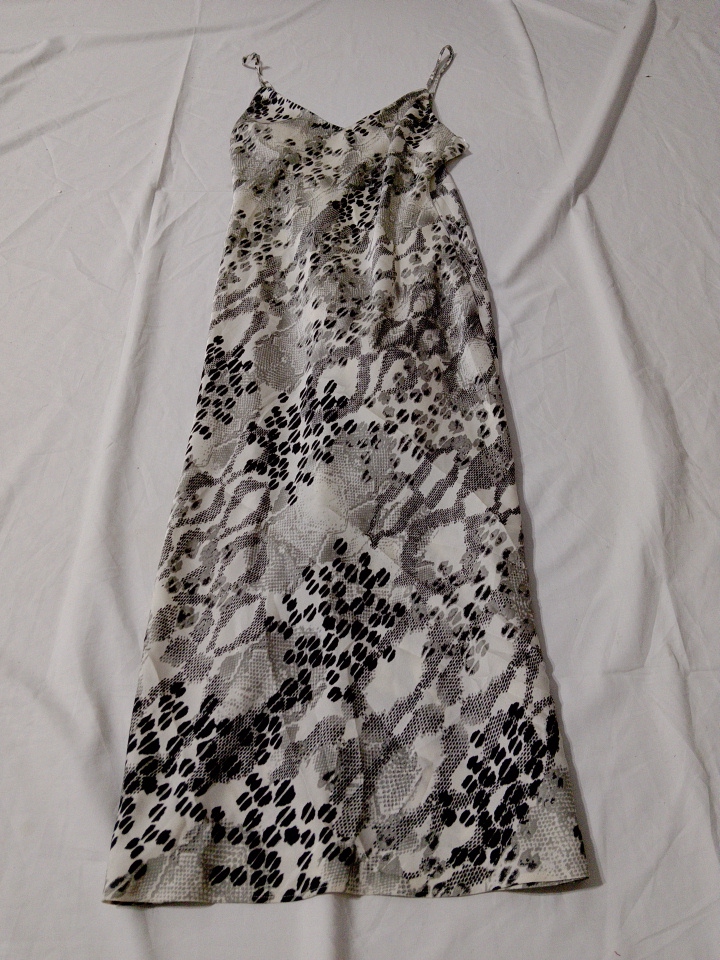 Snake Print Slip Dress