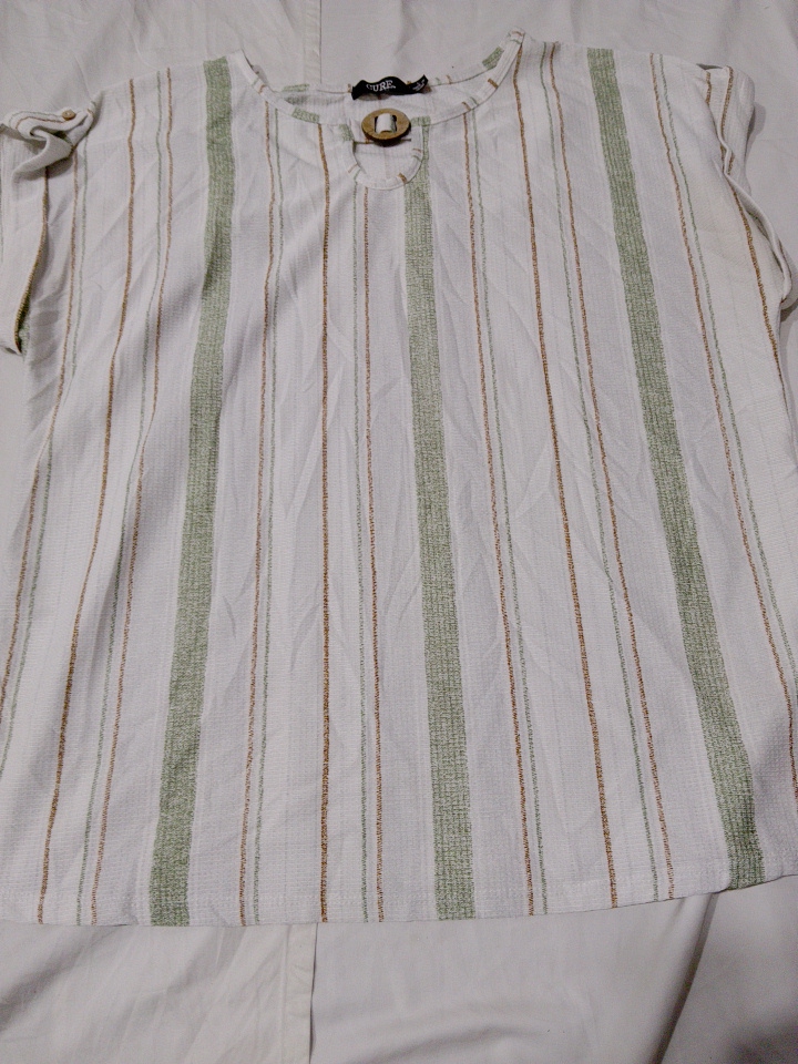 CURE. Striped Short Sleeve Shirt