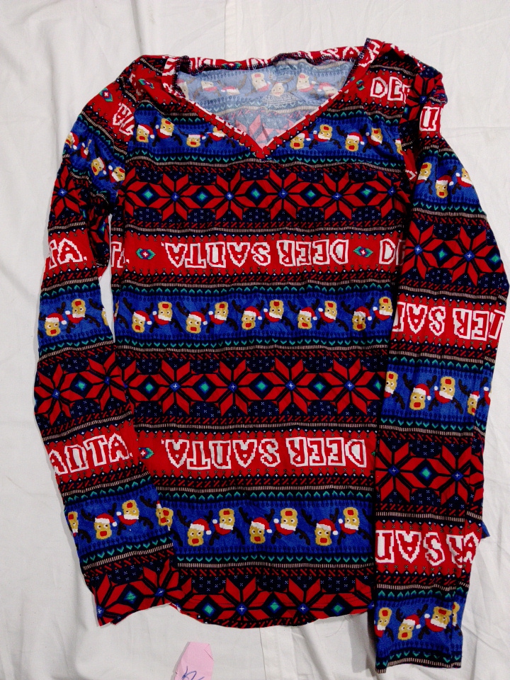 No Boundaries Red Santa Claus Graphic Sweater