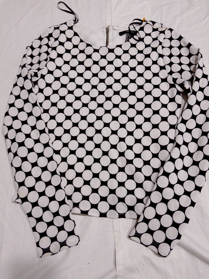 Forever 21 Printed Polka Dot Blouse
