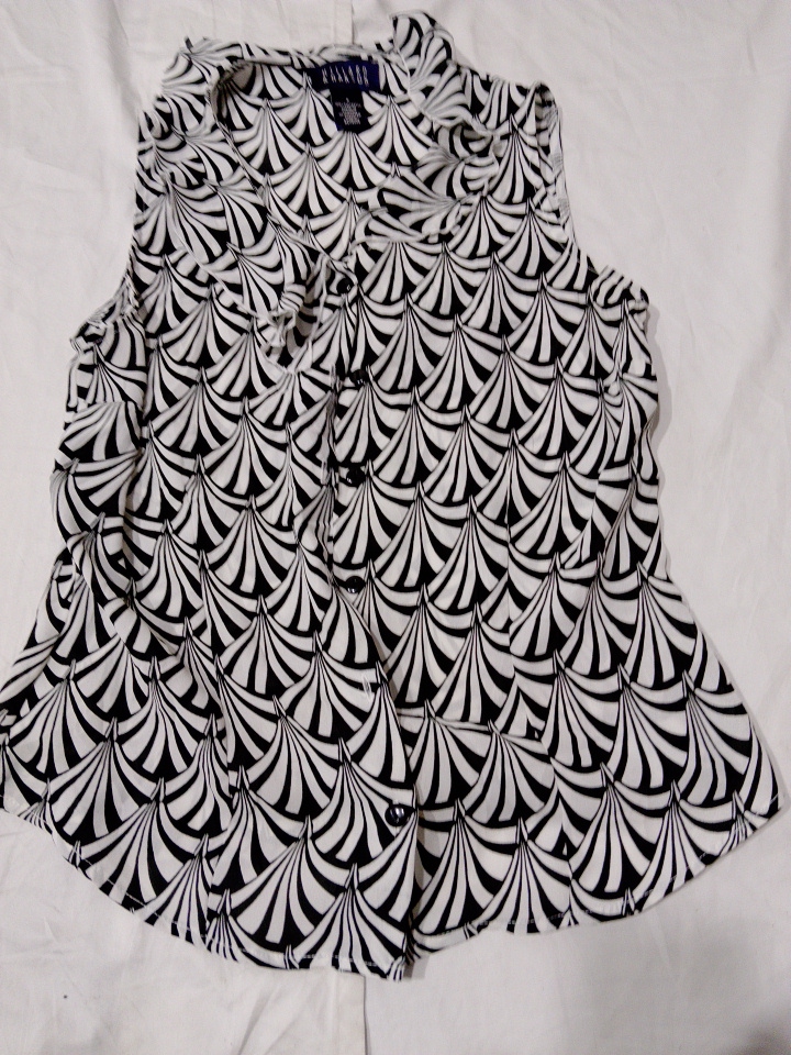 Hillard & Hanson Blusa Sem Mangas Estampada