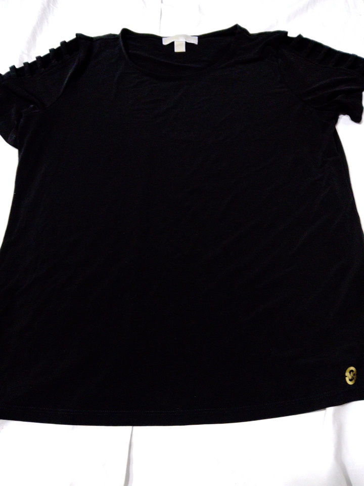 Michael Kors Black Ruffle Sleeve Blouse