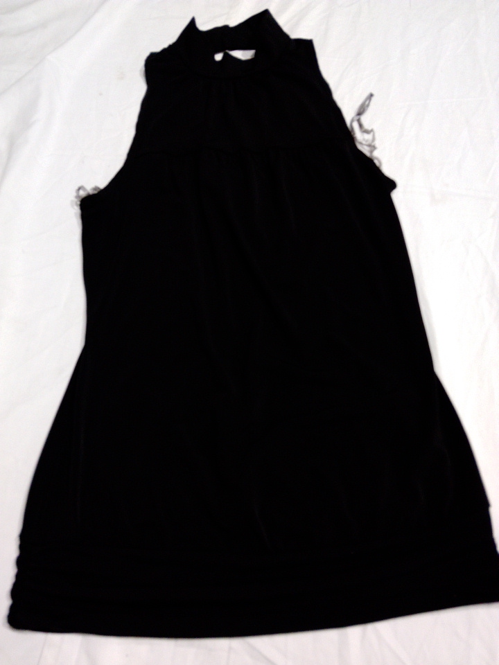 Steve Madden Schwarzes Halter Chain Camisole Top