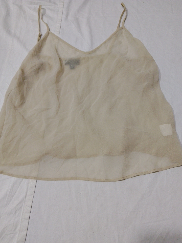 Talbots Petites Top Canotta Beige