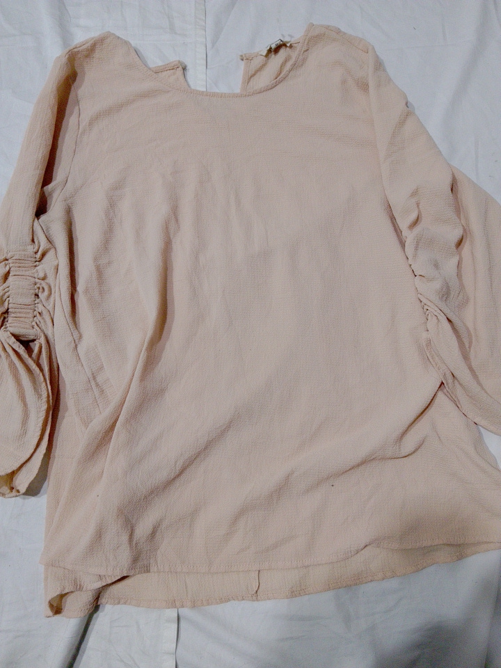 Umgee Beige Long Sleeve Blouse