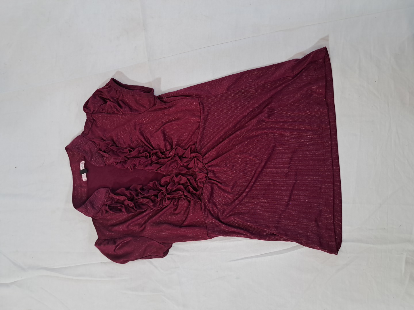 Free 2 Luv Ruffle Collar Blouse