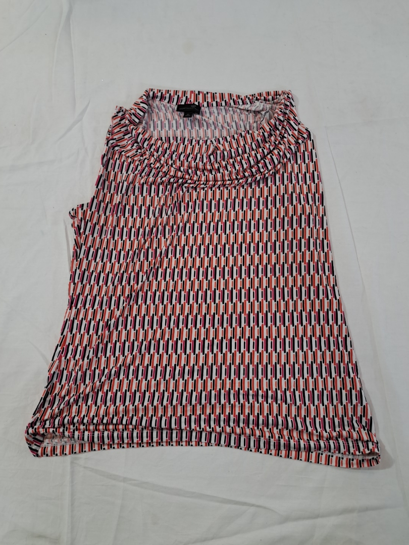 Worthington Striped Ruffle Blouse