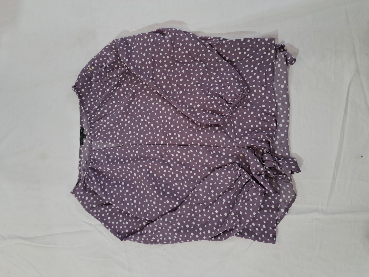 West Kei Purple Polka Dot Printed Blouse