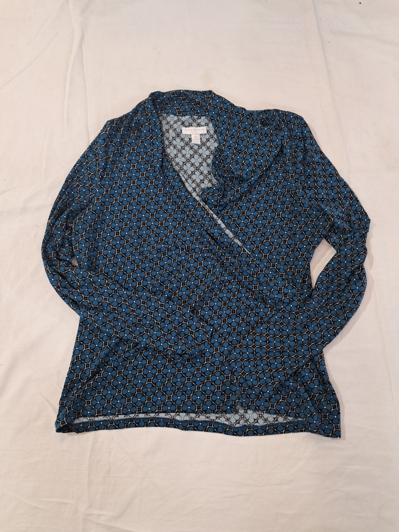 Blusa avvolgente stampata Charter Club