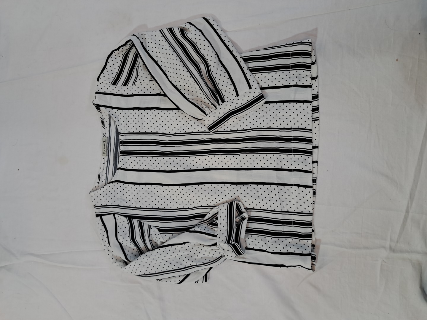 Forever 21 Printed Striped Blouse