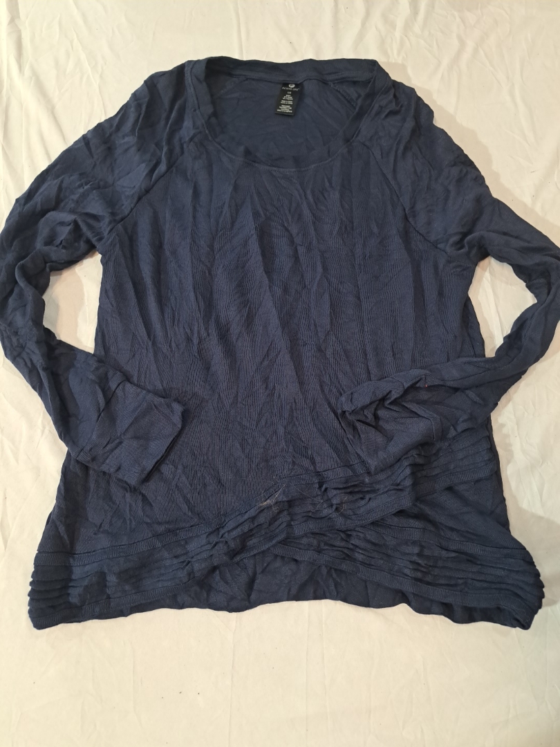 Camiseta de Manga Longa Ativa Azul Marinho