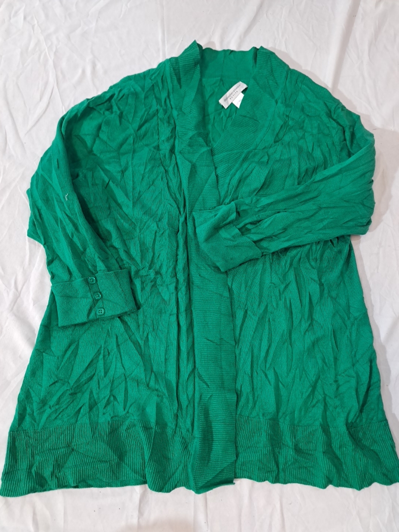 Christopher & Banks Green Knit Cardigan