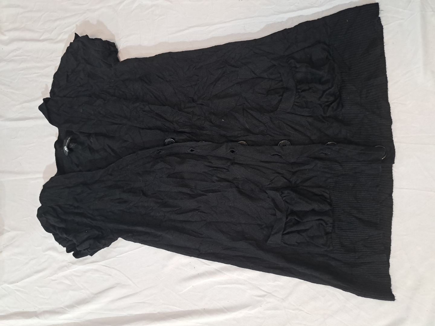 AB Studio Black Knit Cardigan